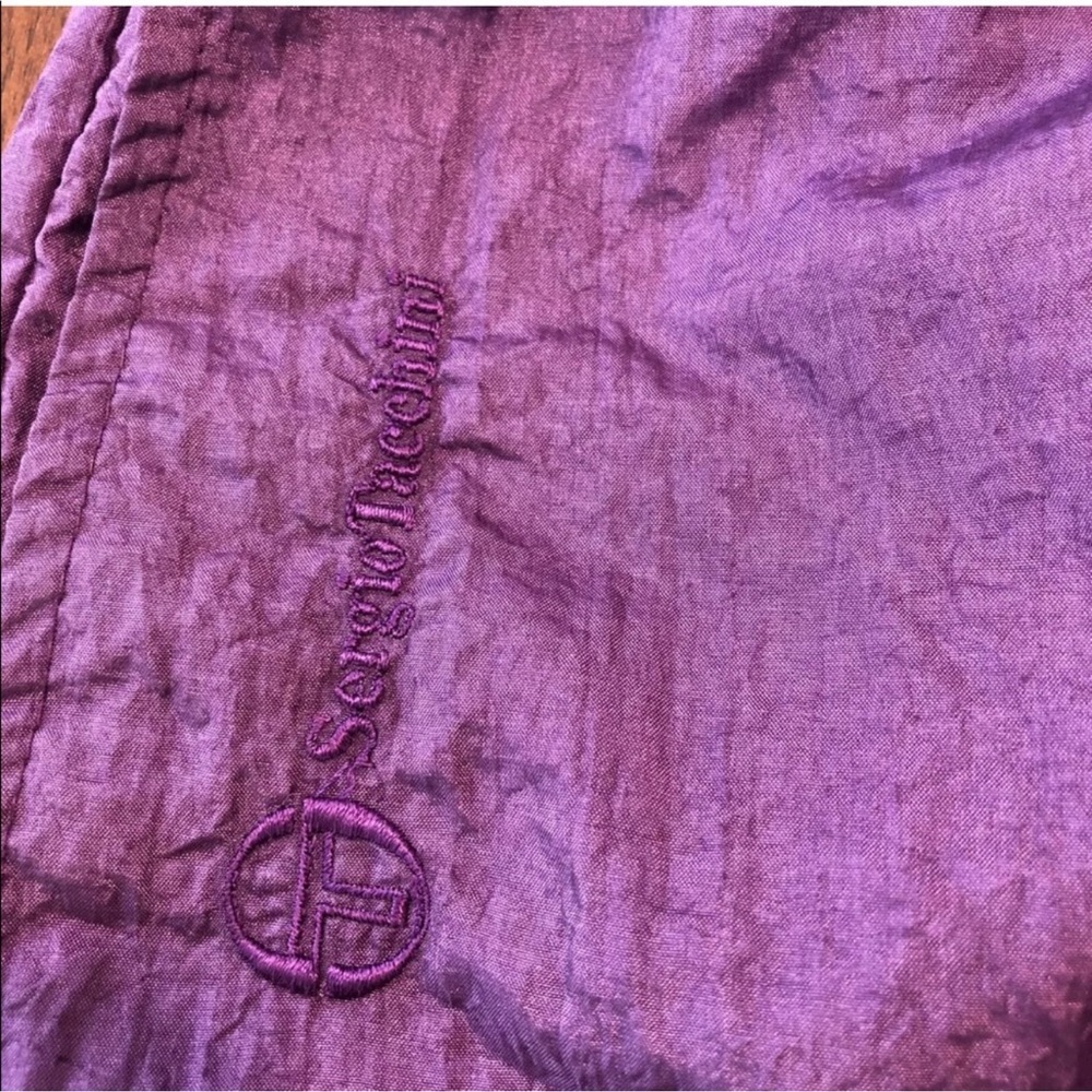 Vintage Sergio Tacchini Violet Purple Windbreaker Athletic Pants - Picture 10 of 10